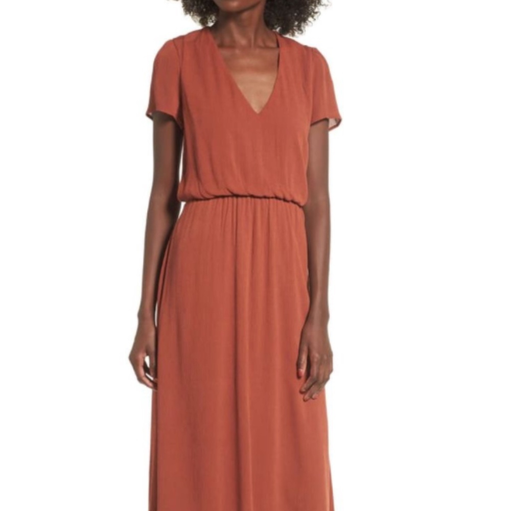 Wayf Blouson midi dress